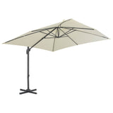 Vidaxl Floating parasol with aluminum pole 300x300 cm sand -colored