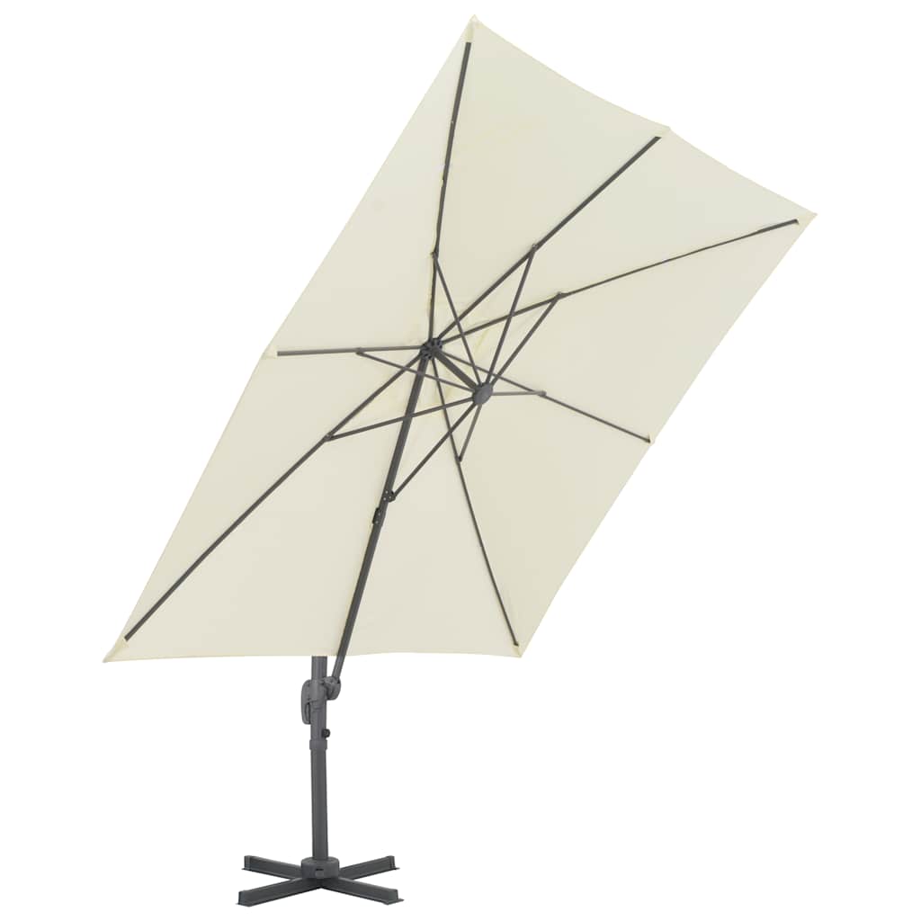 Vidaxl Floating parasol with aluminum pole 300x300 cm sand -colored