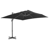 Vidaxl plovoucí parasol s hliníkovým pólem 300x300 cm antracitu barevný