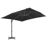 Vidaxl plovoucí parasol s hliníkovým pólem 300x300 cm antracitu barevný