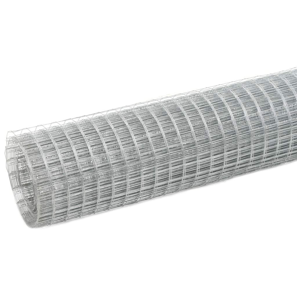 Vidaxl Chicken Wire 10x0,5 m ocynkowana stalowa srebrna kolorowa