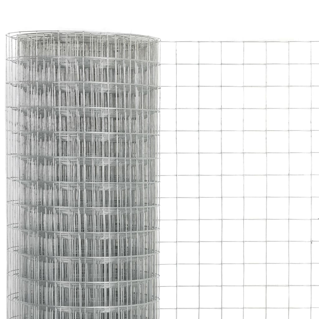 Vidaxl Chicken Wire 10x0,5 m ocynkowana stalowa srebrna kolorowa