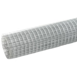 Vidaxl chicken wire 25x0.5 m galvanized steel silver colored