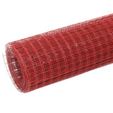 Vidaxl Poulet Drot 10x0,5 m Stol mat PVC Cover Rout