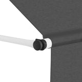 Vidaxl Luifel Udvides manuelt 150 cm antracit