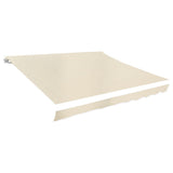Vidaxl Laifeldoek 350x250 cm lerret krem