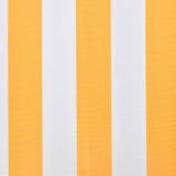 Vidaxl laifeldoek 450x300 cm platno oranžna in bela