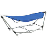 VidaXL hammock with folding standard blue