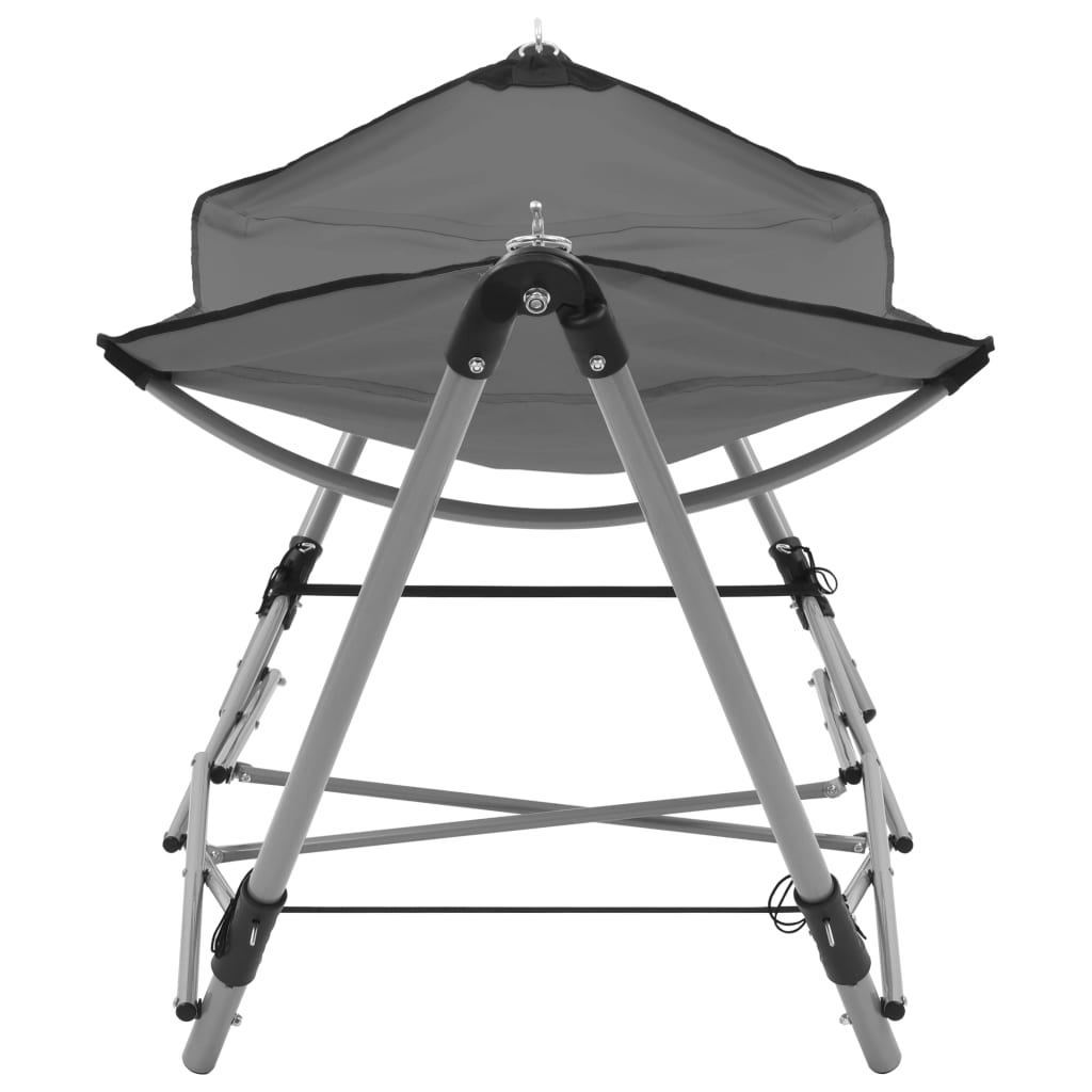 VidaXL hammock with folding standard gray