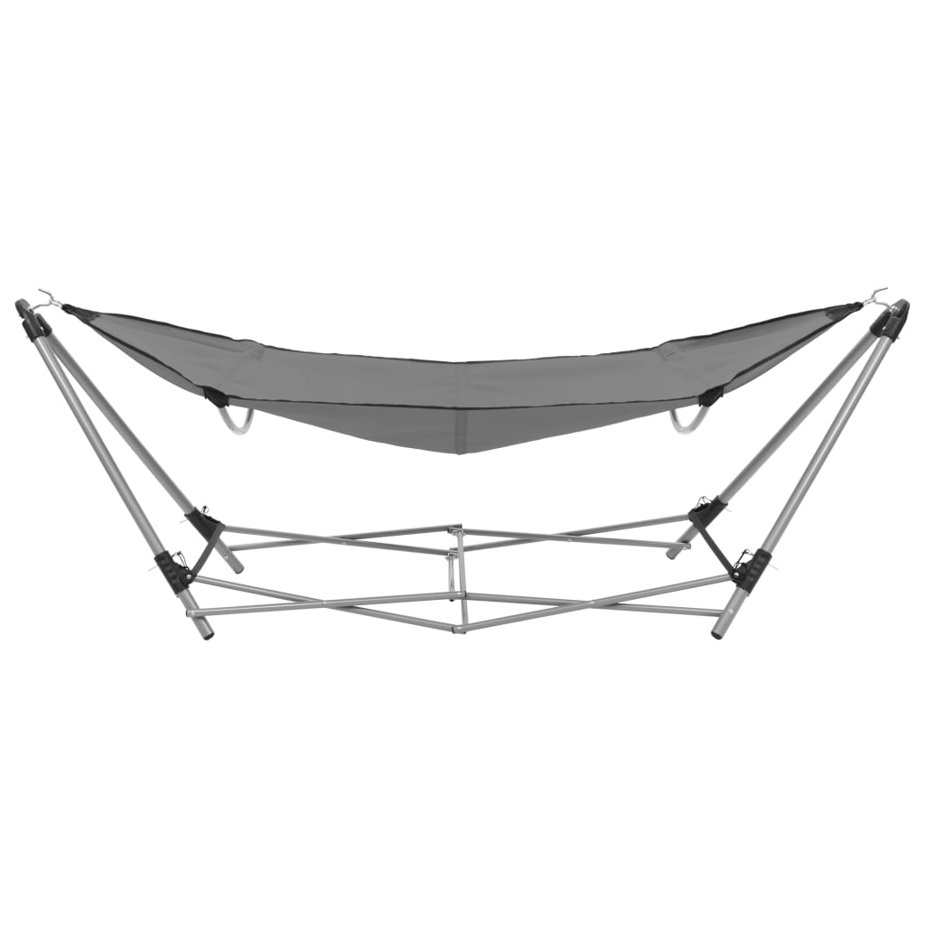 VidaXL hammock with folding standard gray