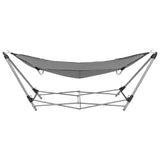 VidaXL hammock with folding standard gray
