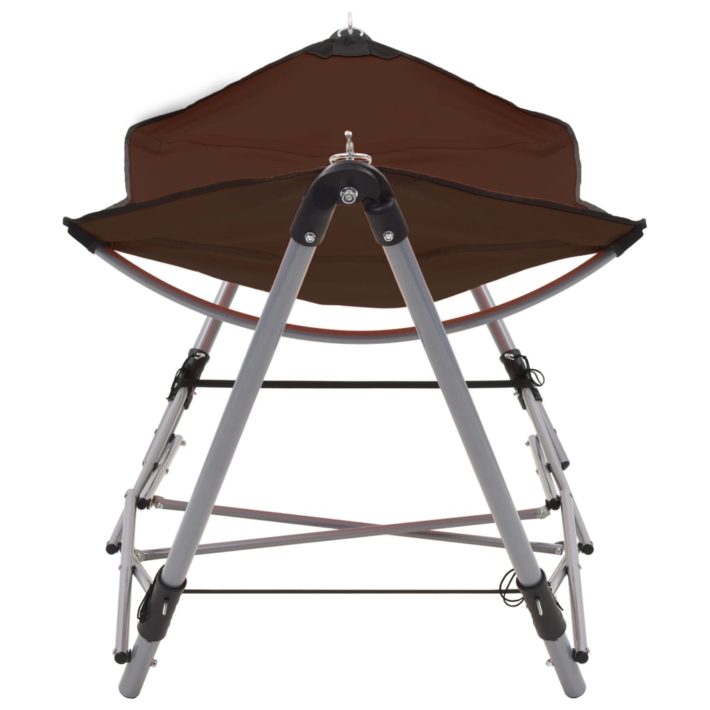 VidaXL hammock with folding standard brown