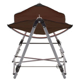 VidaXL hammock with folding standard brown