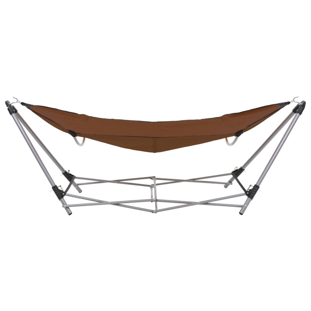 VidaXL hammock with folding standard brown