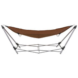 VidaXL hammock with folding standard brown