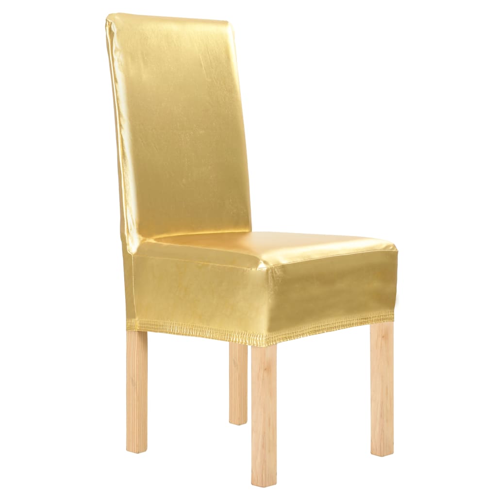 Vidaxl 6 sted covers straight stretch gold