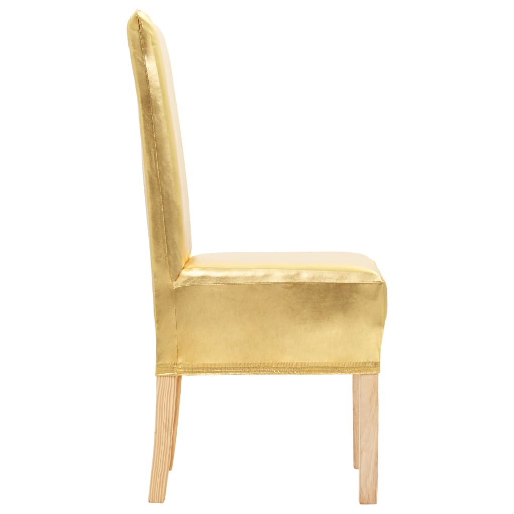 Vidaxl 6 sted covers straight stretch gold