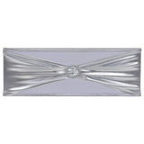 Vidaxl 25 st Stoellint with diamond stretch silver