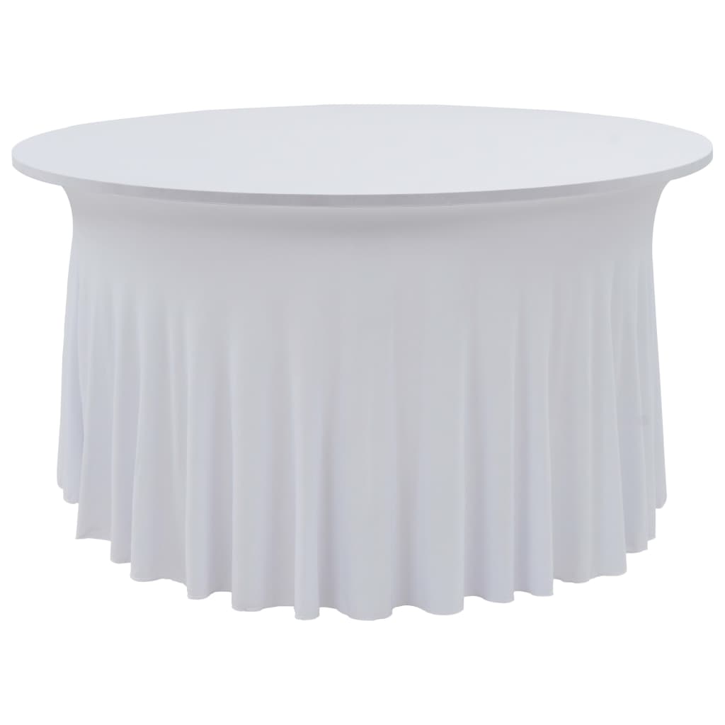 Vidaxl 2 ST Table covers stretch with skirt 180x74 cm white