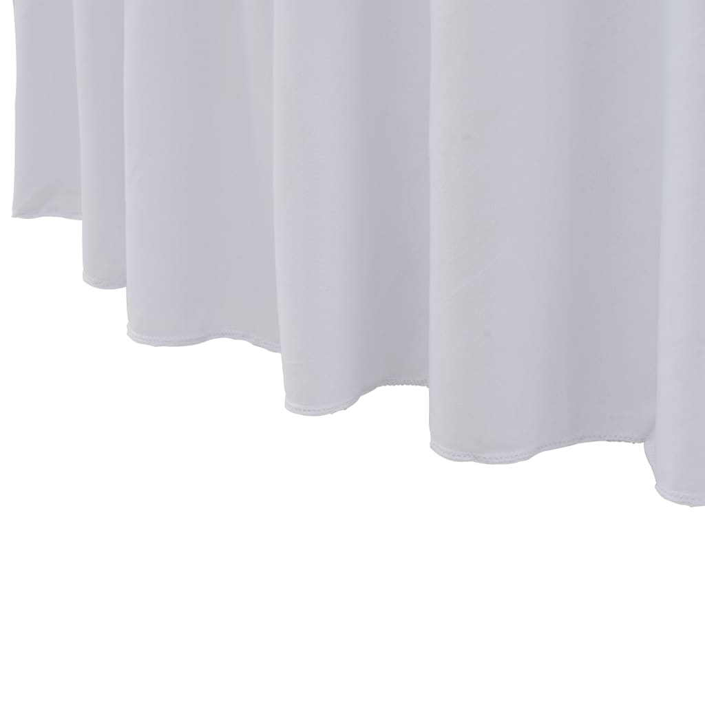 Vidaxl 2 ST Table covers stretch with skirt 180x74 cm white