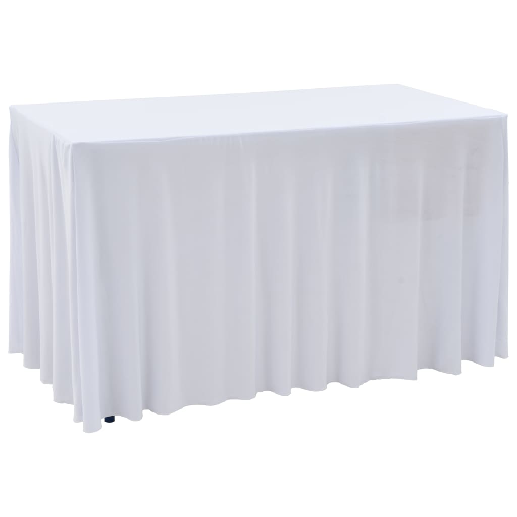 Vidaxl 2 ST miza se razteza s krilom 183x76x74 cm bela