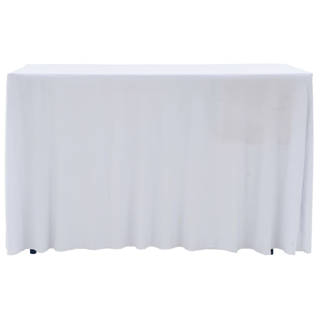 Vidaxl 2 ST miza se razteza s krilom 183x76x74 cm bela