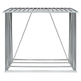 Vidaxl brænde skur 163x83x154 cm galvaniseret stålgrå