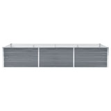 Vidaxl Pflanzer Einsatz 240x80x45 cm verzinkter Stahl grau
