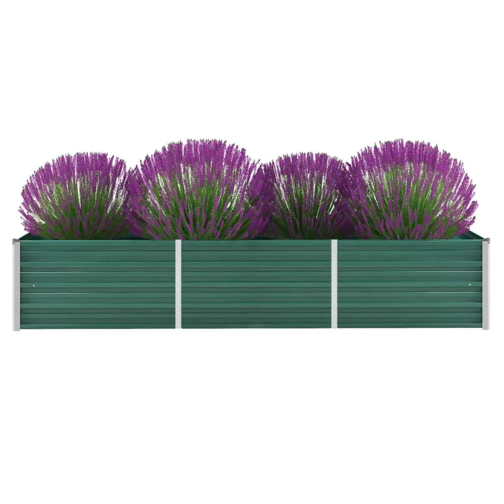 VidaXL Planter Insert 240x80x45 cm Galvanized Steel Green