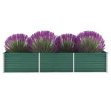 VidaXL Planter Insert 240x80x45 cm Galvanized Steel Green