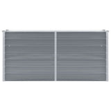 Vidaxl planter hævet 160x40x77 cm galvaniseret stålgrå