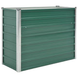 Plantador Vidaxl Insentado 100x40x77 cm de acero galvanizado verde