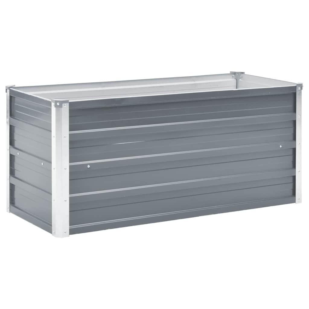 Vidaxl Planter Inserts 100x40x45 cm Galvanizovaná ocel šedá