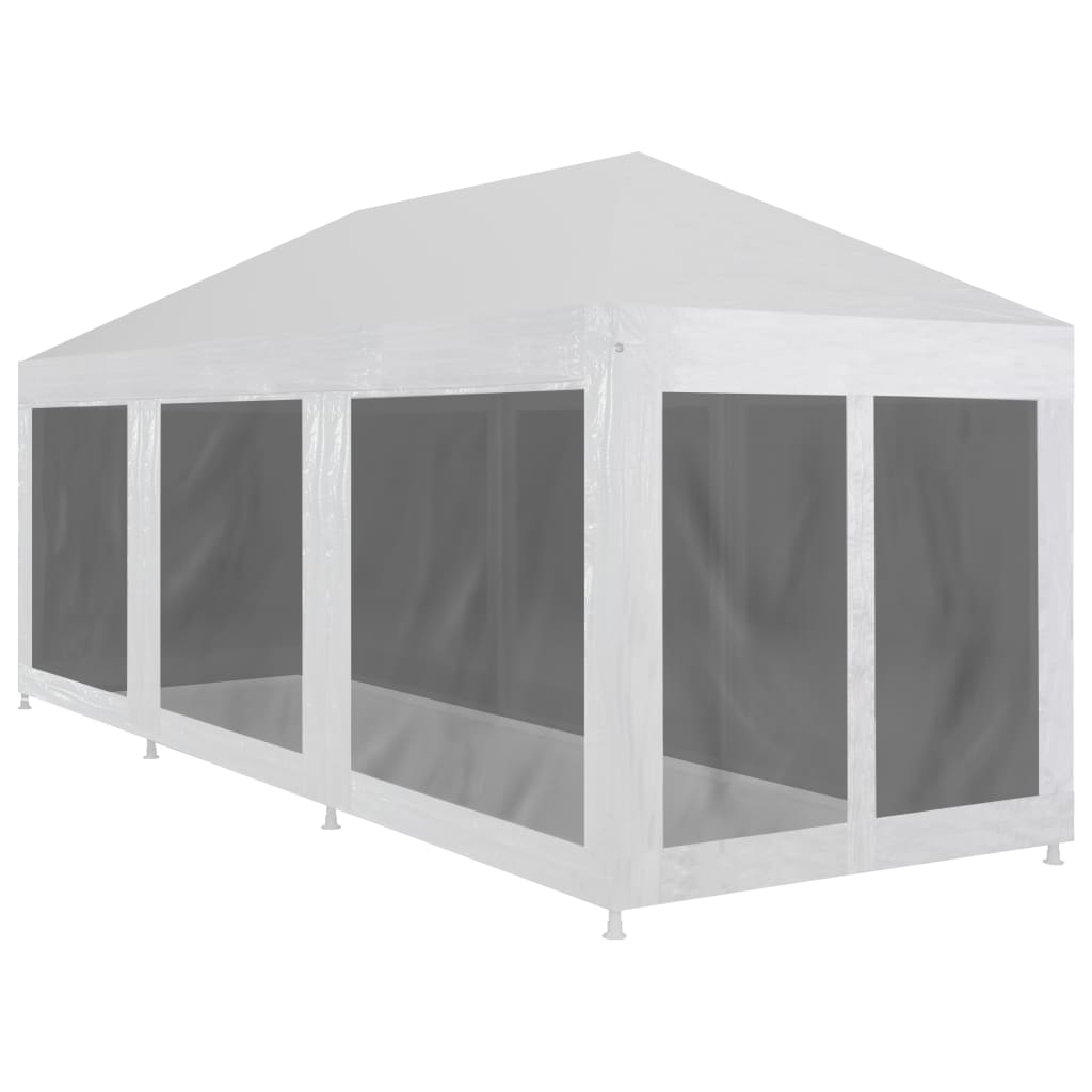 Vidaxl Party tent with 8 mesh side walls 9x3 m