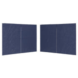 Vidaxl stene šotora z zadrgo PE Blue 2 PCS