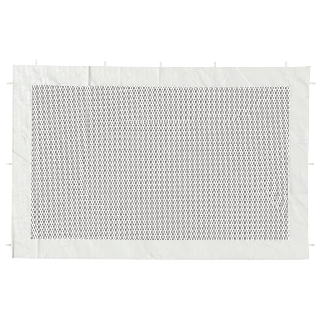Vidaxl Tent Walls 2 st garza bianca e nera