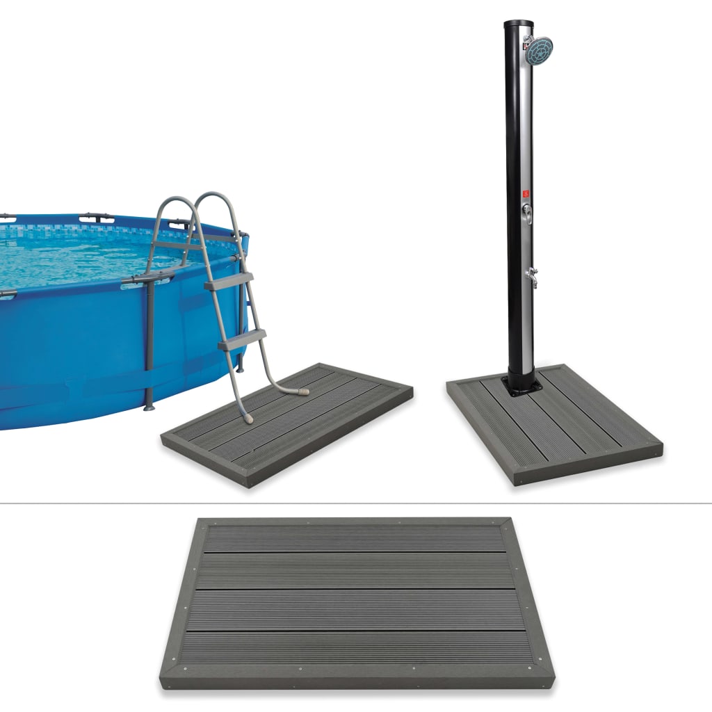 Vidaxl Floor element for Solardouche or Swimming pool ladder HKC