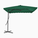Vidaxl parasol with steel pole 250x250 cm green