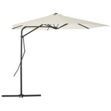 Vidaxl parasol with steel pole 300 cm sand-colored
