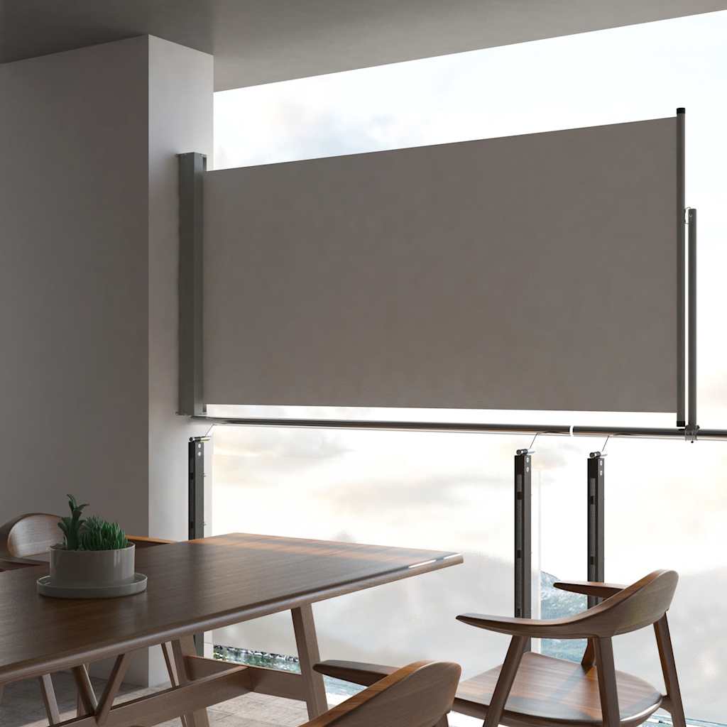 VidaXL Garden screen Extendable 120x300 cm Gray