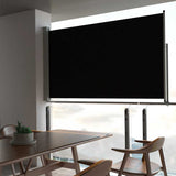 Vidaxl retractable garden screen 140x300 cm black