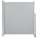 Vidaxl retractable garden screen 140x300 cm gray