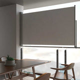 Vidaxl retractable garden screen 140x300 cm gray