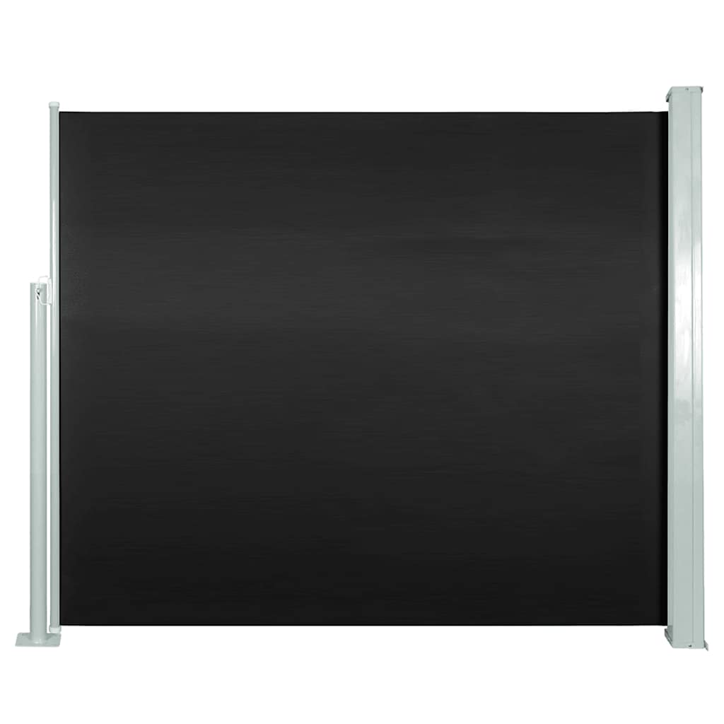 VidaXL Windshield Extendable 120x300 cm Black