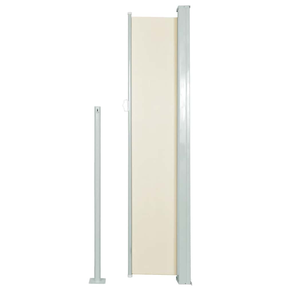 VidaXL Windshield Extendable 120x300 cm cream