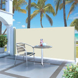 VidaXL Windshield Extendable 120x300 cm cream