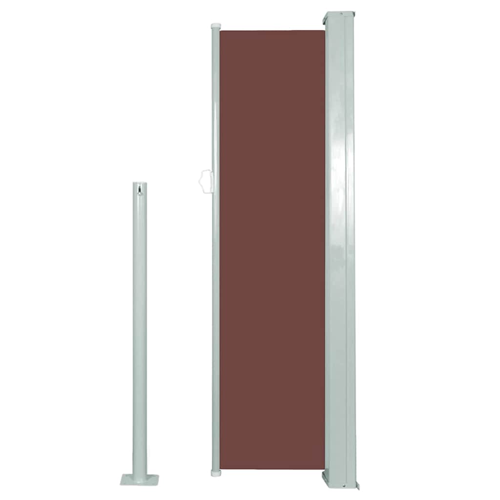 VidaXL Windshield Extendable 120x300 cm brown