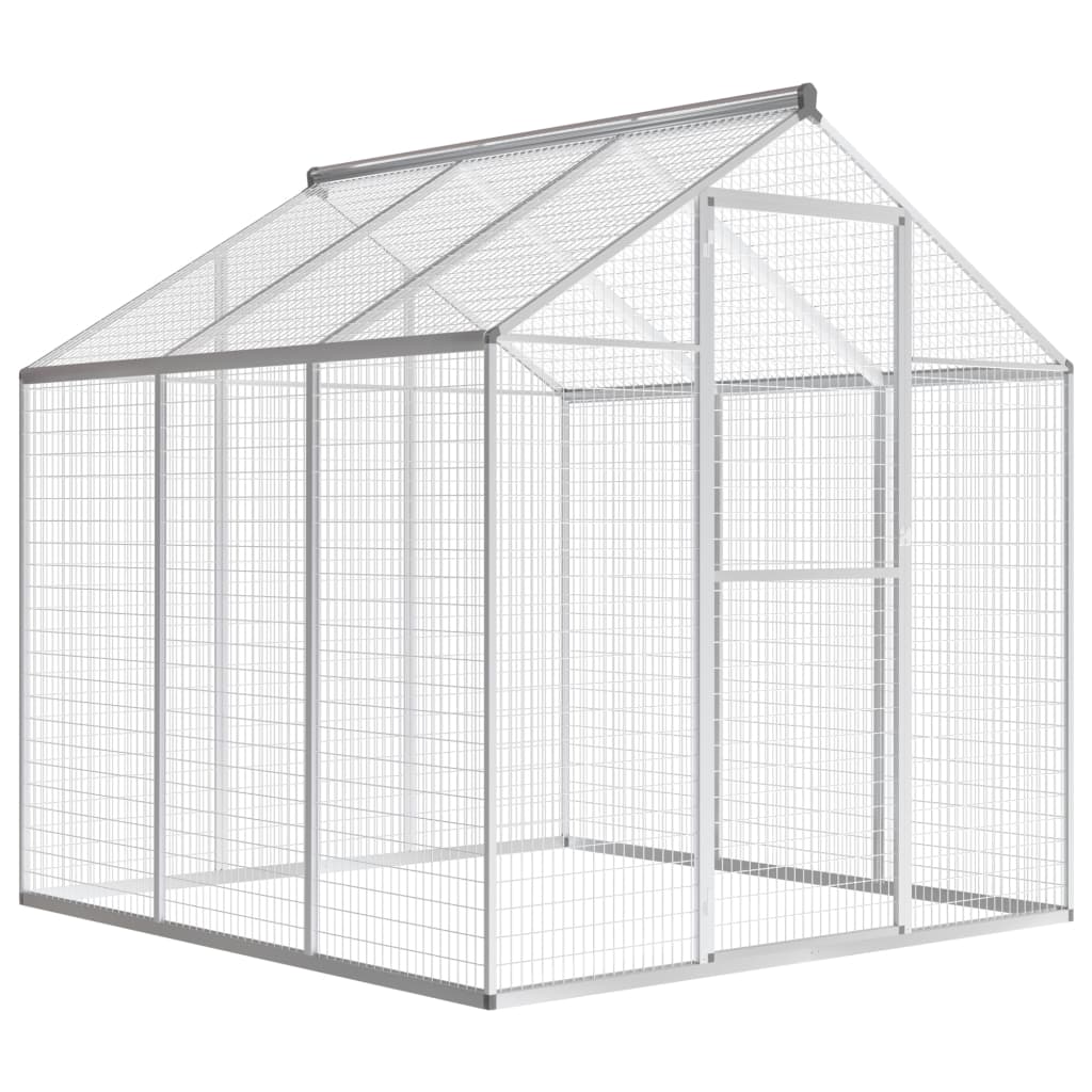 Vidaxl aviary 183x178x194 cm aluminum