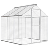 Vidaxl aviary 183x178x194 cm aluminum