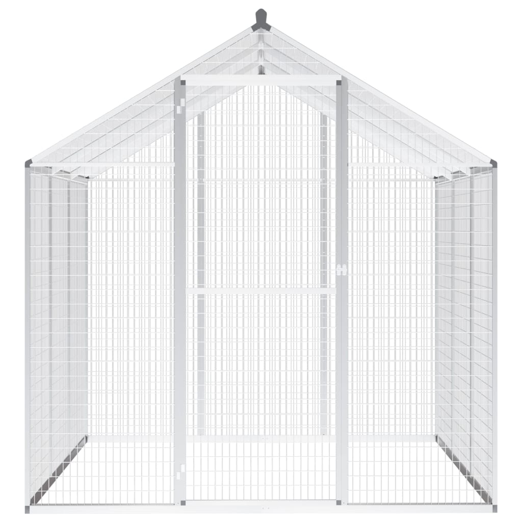Vidaxl aviary 183x178x194 cm aluminum